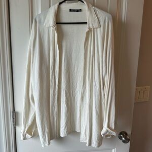 Nasty Gal Cream Casual Shirt